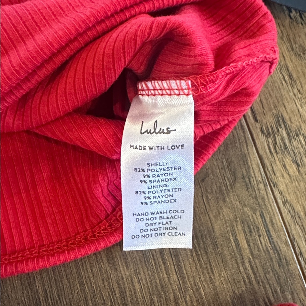 NWT! Lulus Make My Move Red Ribbed Twist-front Two-piece Midi Dress - Picture 7 of 16